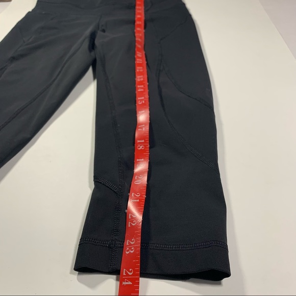 XS Lolë black crop leggings with mesh detailing - Picture 14 of 16